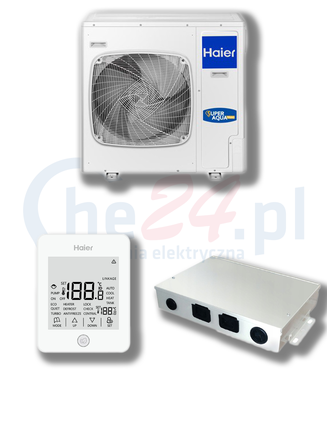 Pompa Ciepła + pilot + moduł, AU082FYCRA - Haier